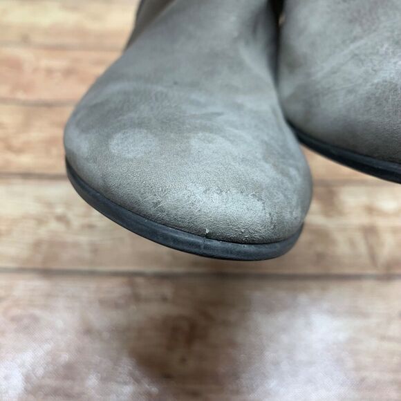 Ecco Ankle Boots Side Zip Nubuck Leather Heels Women’s Size 40 US 9 - 9.5 - Picture 11 of 16